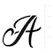 3" Formal Alphabet Font Stencils by Craft Smart®